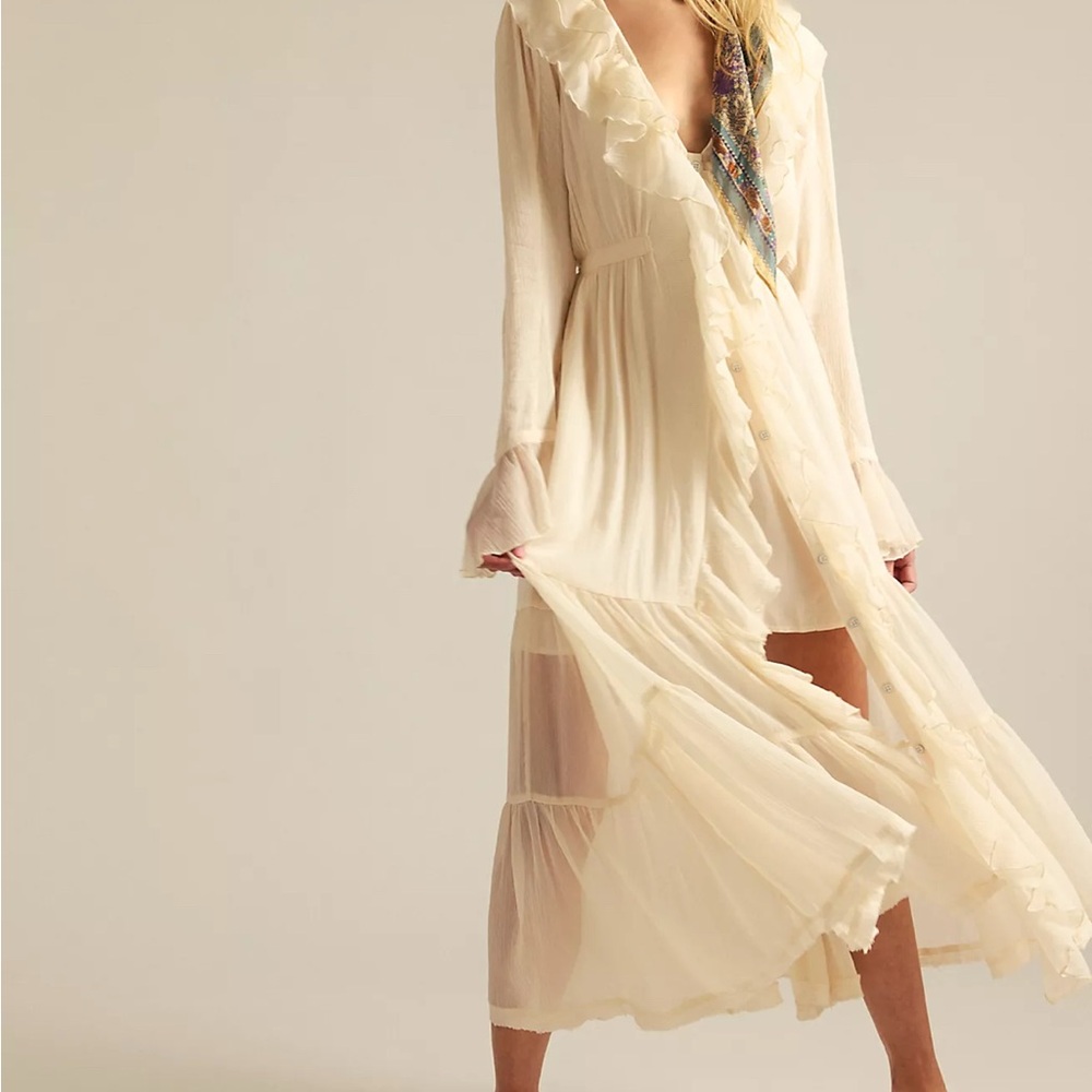 Free People - Ruffle Isla Midi Dress